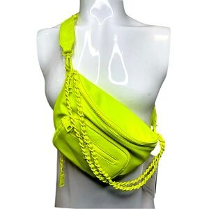 Steve Madden BLively  Neon Yellow Convertible Belt Bag NWT
